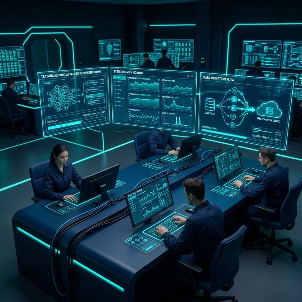 Technical support and maintenance services — priority SLA, training sessions, legacy system migration