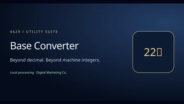Example preview: Base Converter