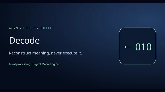 Example preview: Decode