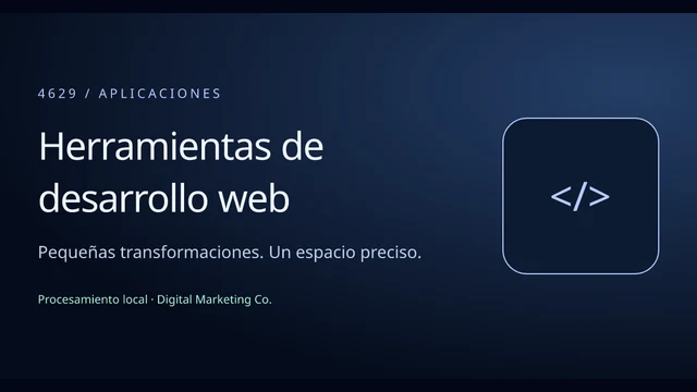 Vista del ejemplo: Herramientas de desarrollo web