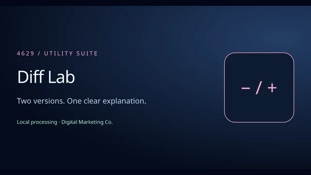 Example preview: Diff Lab
