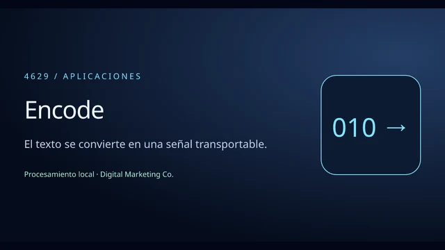 Vista del ejemplo: Encode