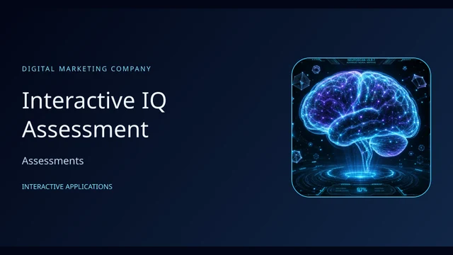 Example preview: Interactive IQ Assessment