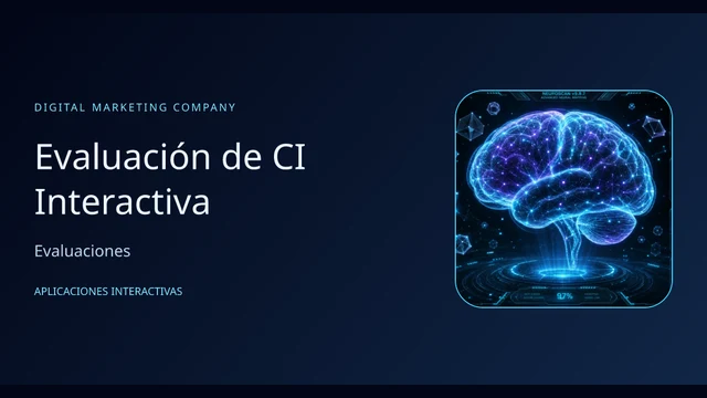 Vista del ejemplo: Evaluación de CI Interactiva