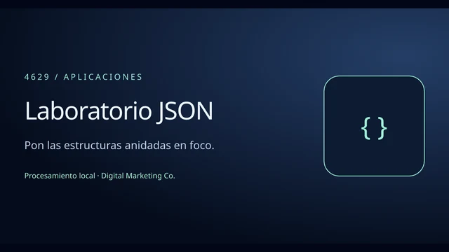 Vista del ejemplo: Laboratorio JSON