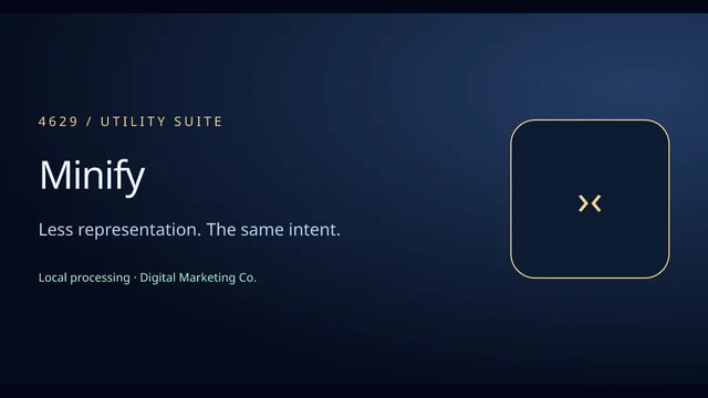 Example preview: Minify