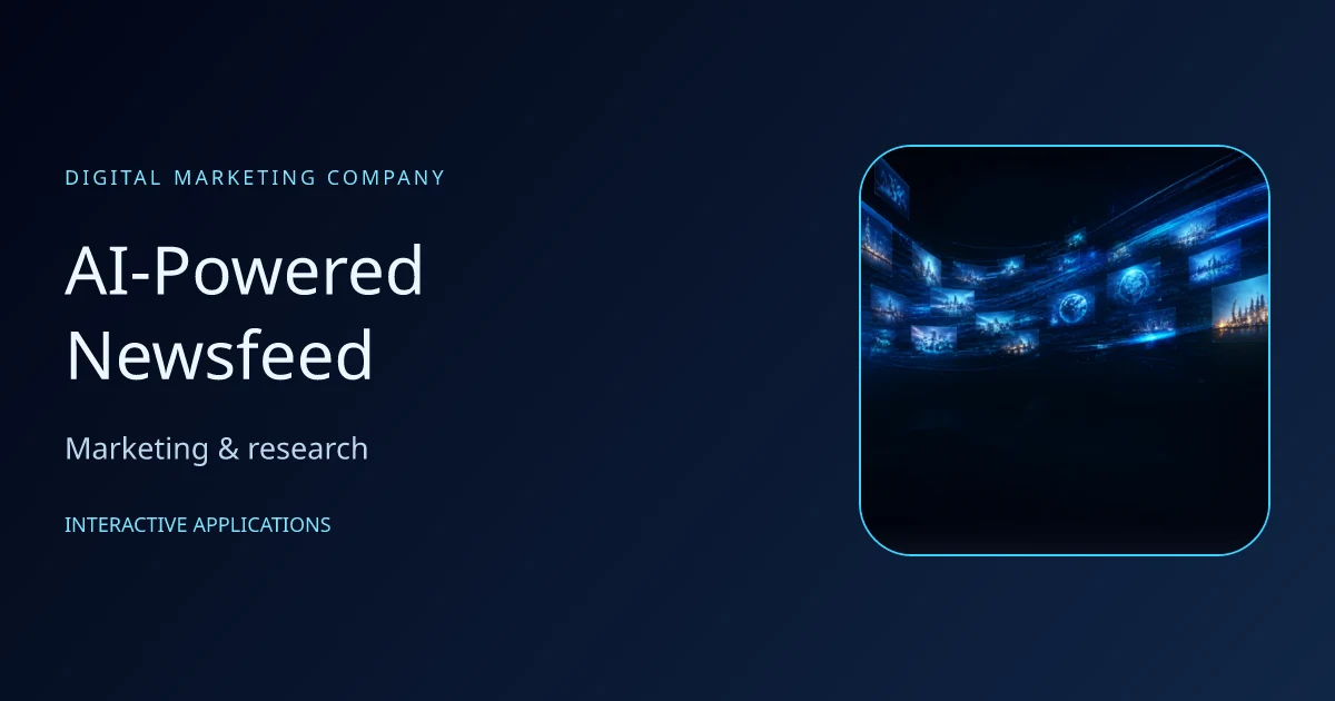 AI-Powered Newsfeed publication artwork; not a screenshot of results