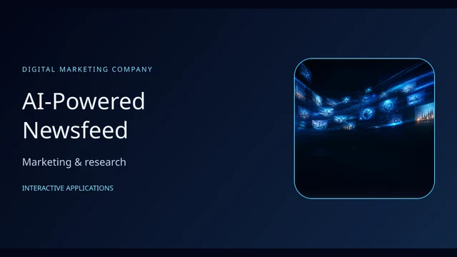 Example preview: AI-Powered Newsfeed
