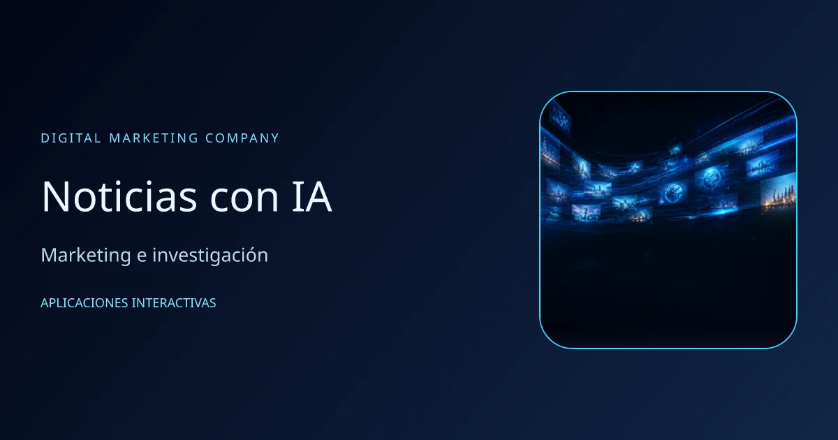 Ilustración de presentación de Noticias con IA; no es una captura de resultados
