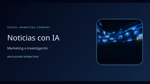 Vista del ejemplo: Noticias con IA