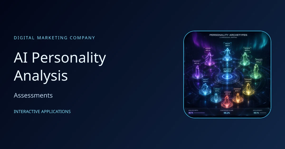 AI Personality Analysis publication artwork; not a screenshot of results