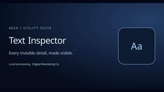 Example preview: Text Inspector