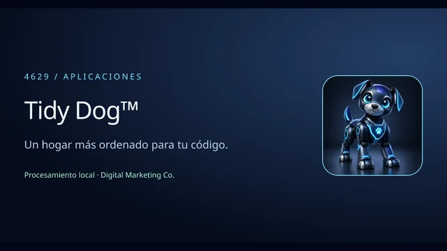 Vista del ejemplo: Tidy Dog™