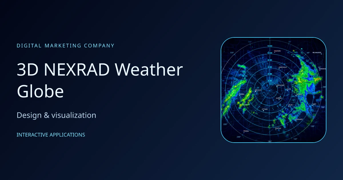 3D NEXRAD Weather Globe — preview