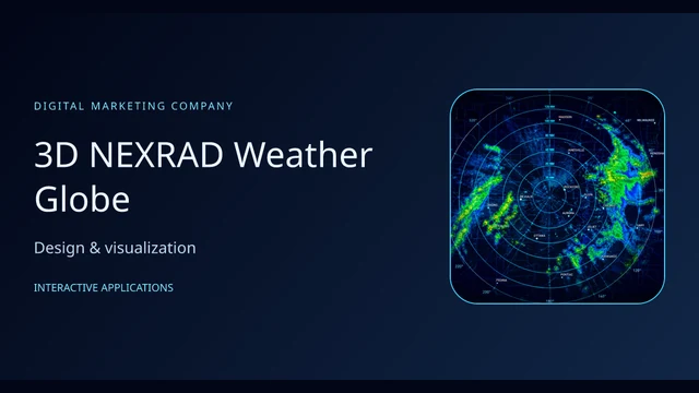 Example preview: 3D NEXRAD Weather Globe