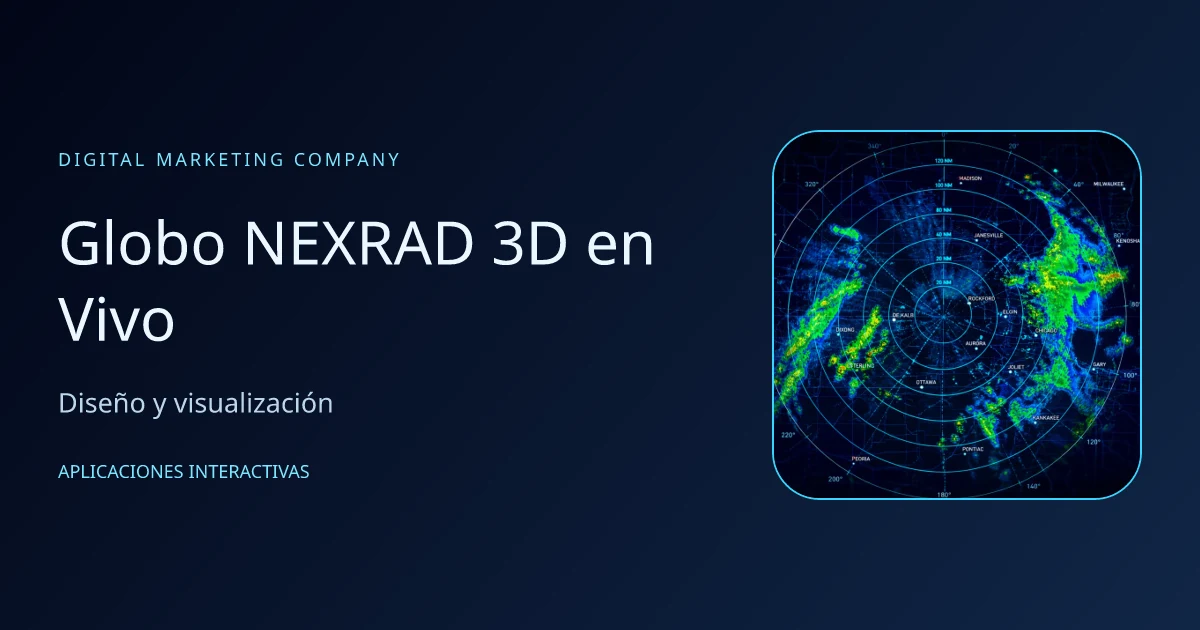 Globo NEXRAD 3D en Vivo — vista previa