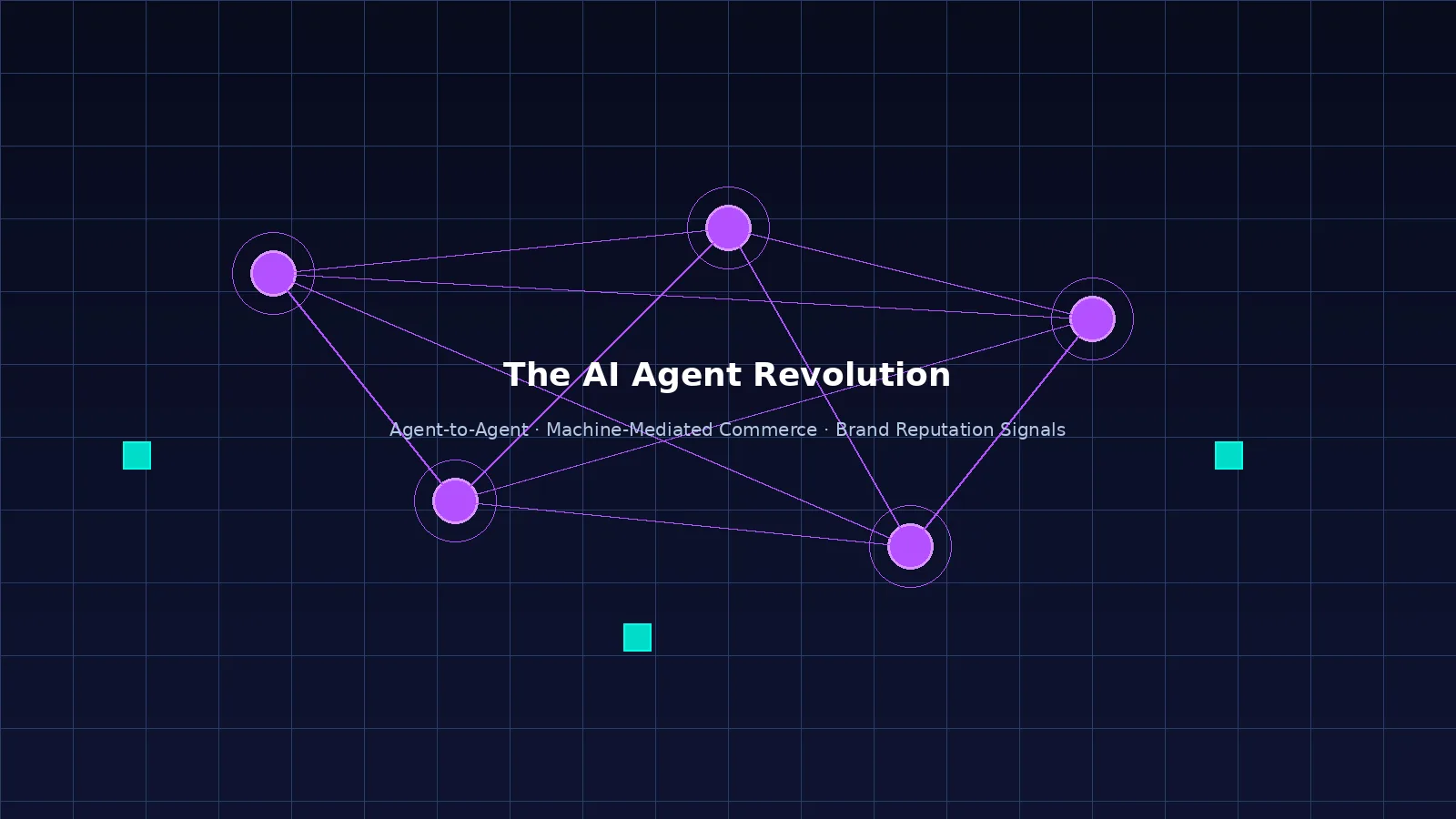 AI agent revolution — autonomous agents mediating commerce, agent-to-agent interactions