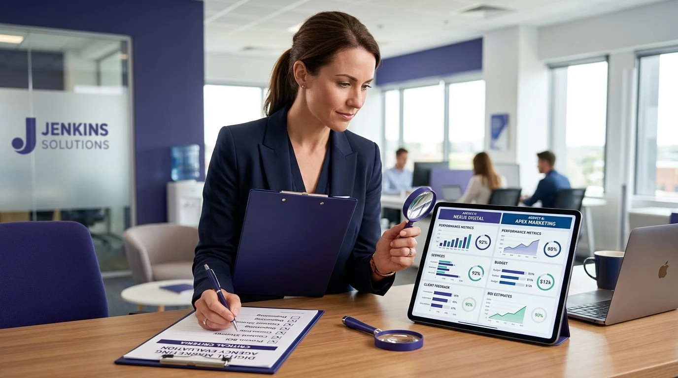 How to choose the right digital marketing agency using an evaluation checklist comparing services, pricing and results