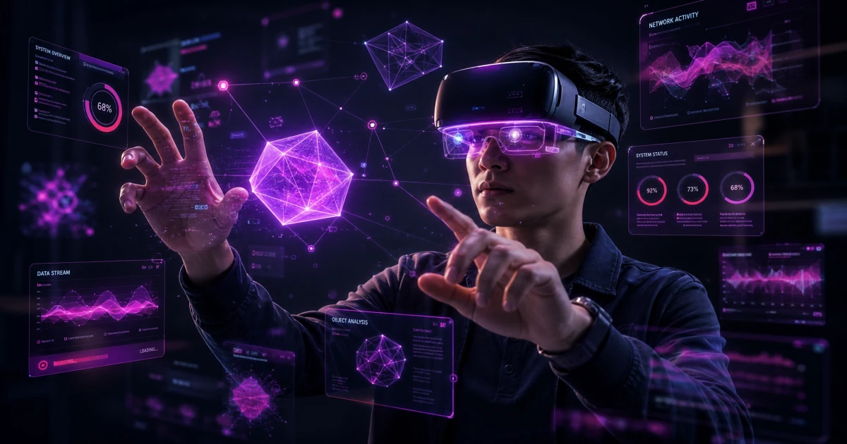 Futuristic visualization of AR/VR Experiences (Web-Based)