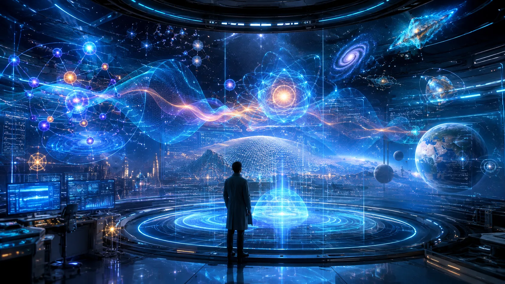 A cosmic observatory control chamber fusing multispectral scientific data