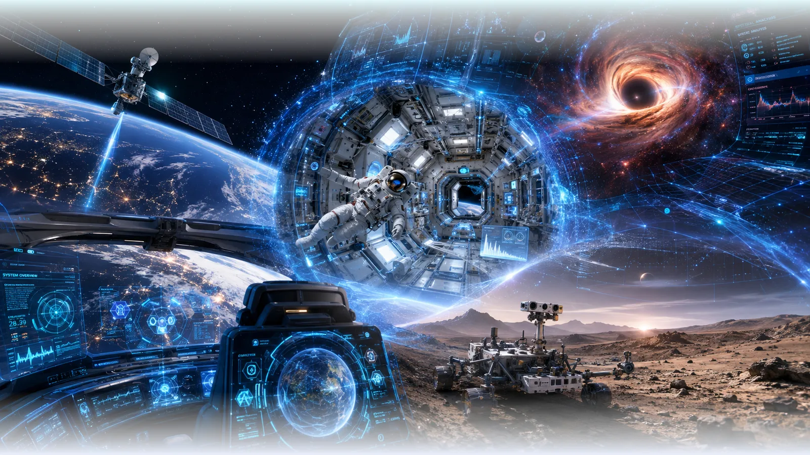 An orbital spacecraft and habitat above a planetary body