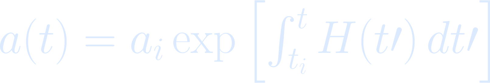 Equation for Step 49: Quasi-Exponential Expansion