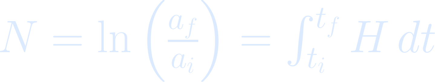 Equation for Step 50: Number of E-Folds