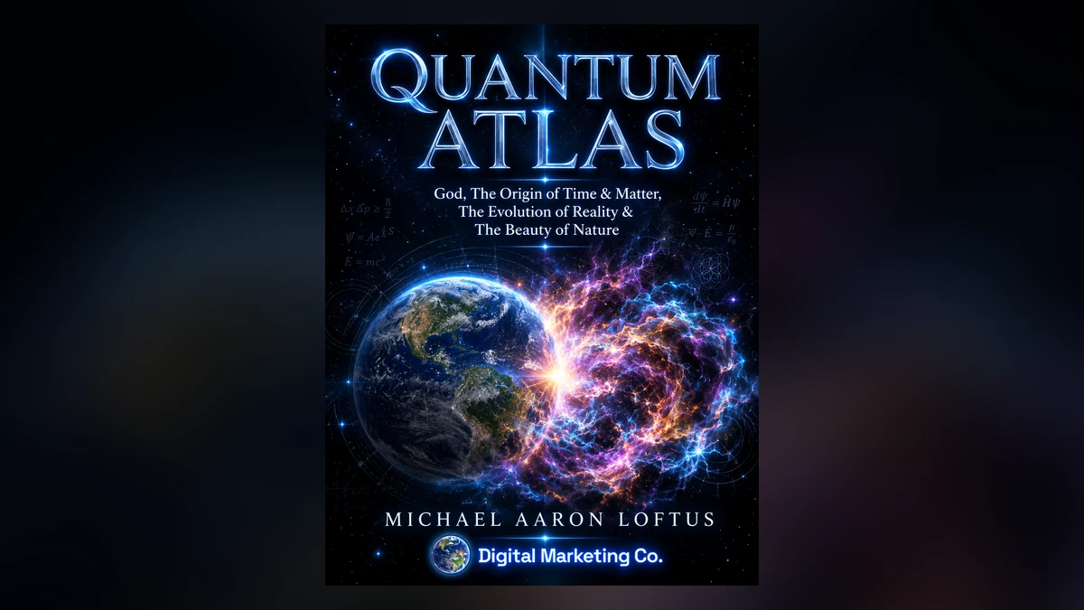 White paper cover: Quantum Atlas: God, the Origin of Time & Matter