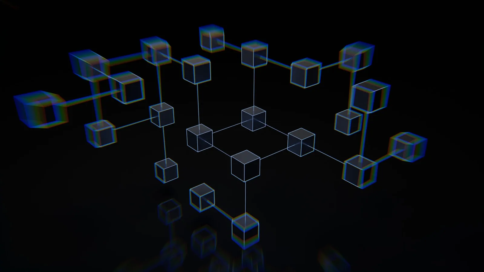 Futuristic holographic 12-dimension website auditor dashboard with glowing metrics, neural network connections, and dark navy background with cyan neon accents