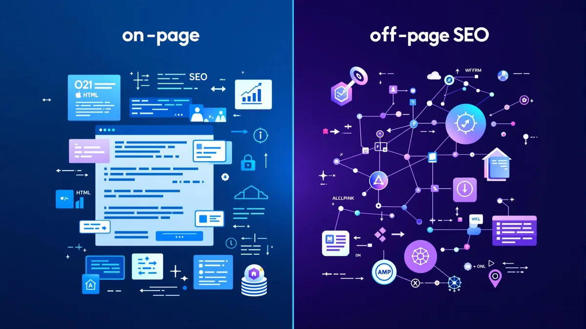 On-page vs off-page SEO compared side by side