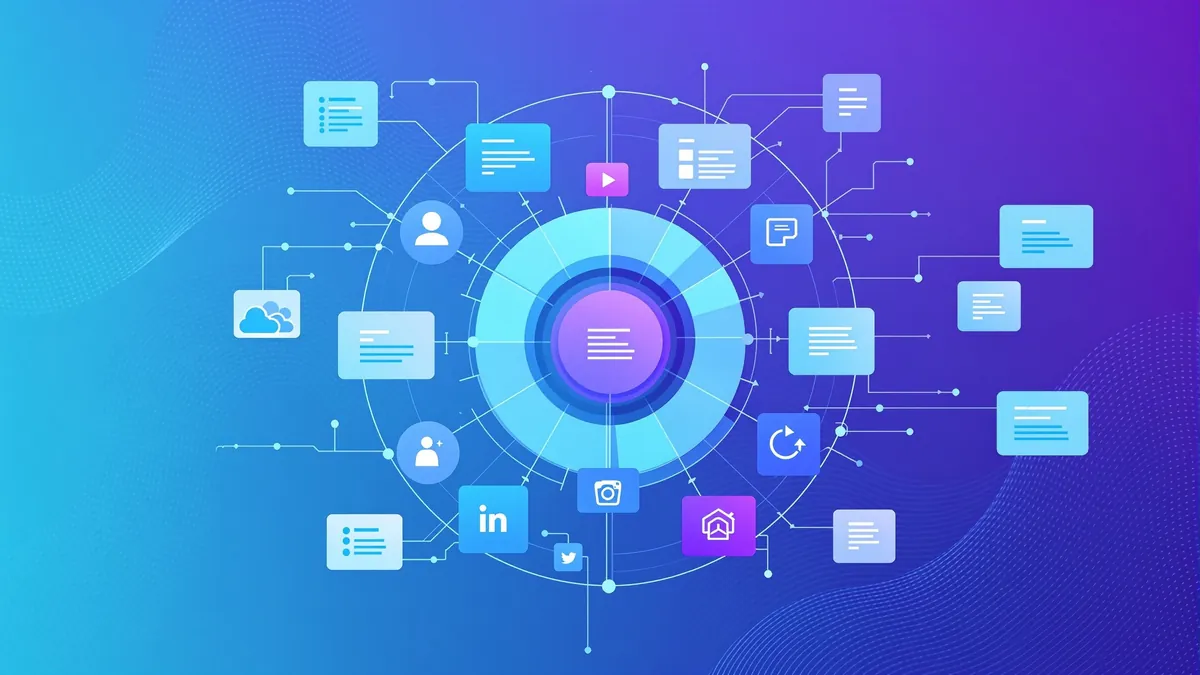 Multi-platform social media content matrix