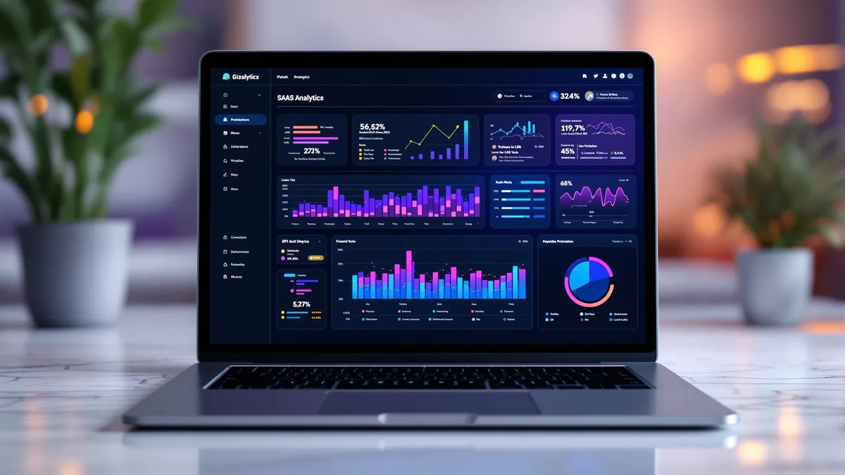 Custom analytics dashboard interface mockup