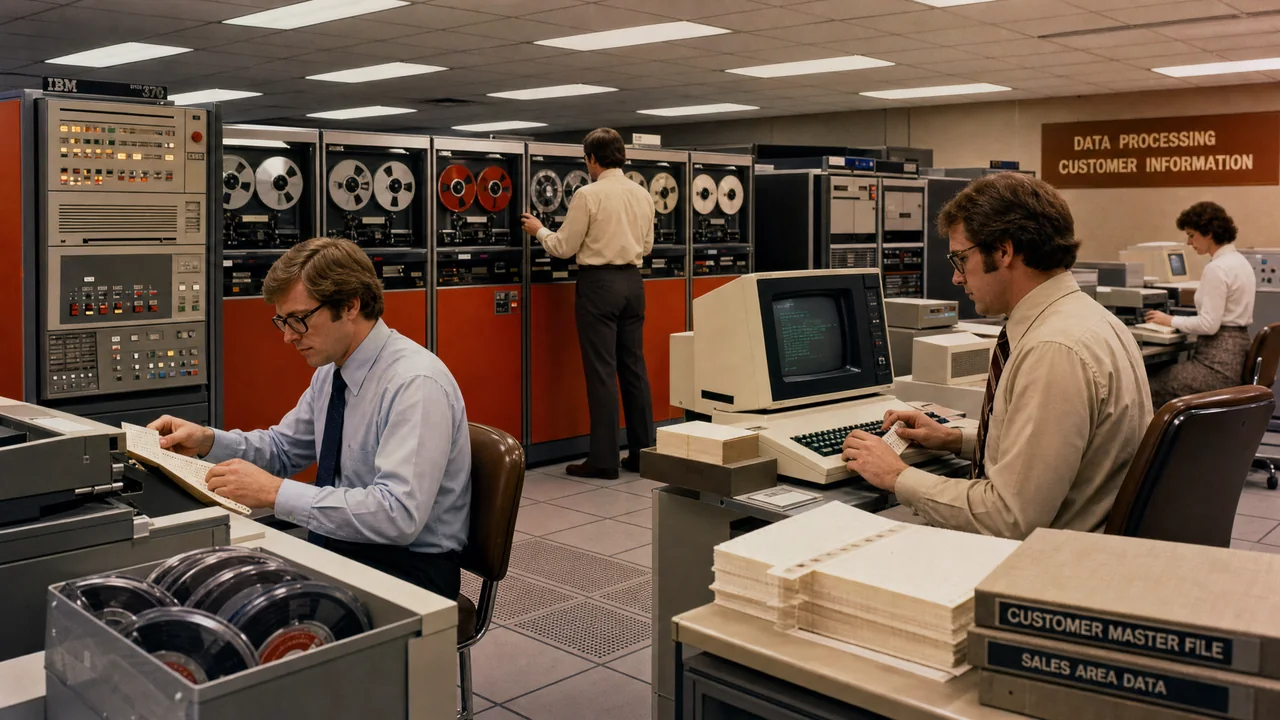 Database Marketing & CRM — 1980 – 1995: una representación de época de este método de marketing estadounidense.