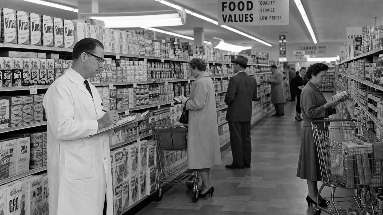 Test Marketing — 1945 – 1970: una representación de época de este método de marketing estadounidense.
