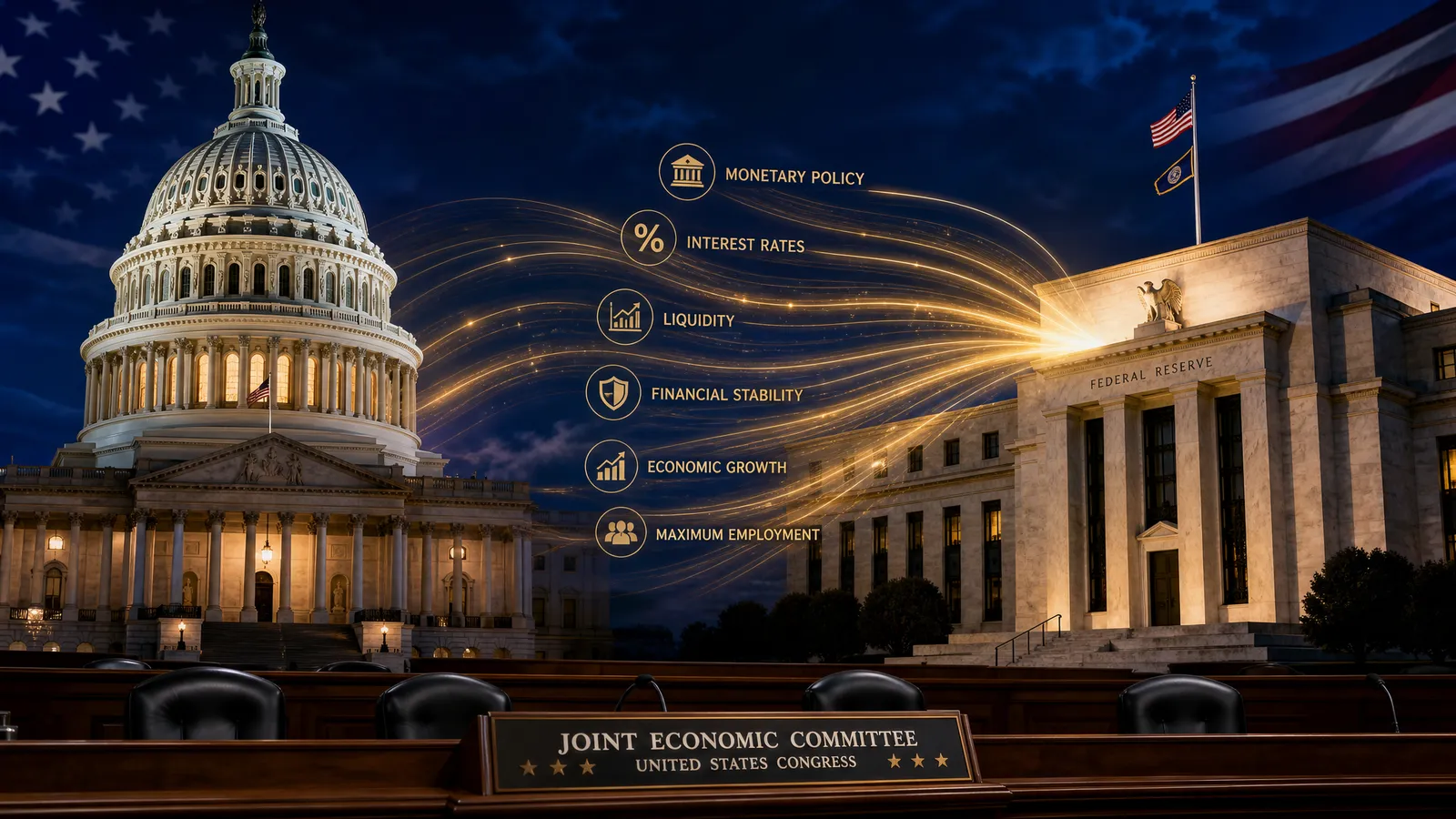 Capitolio de EE.UU. y Reserva Federal — viabilidad institucional del marco de política congresional